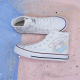 Spring Autumn Women New Pink Laurel Dog High Top Canvas Shoes Girl Heart Ins Student Women Shoes Fashion Vulcanize Shoes